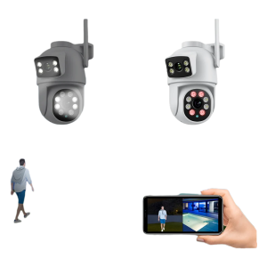 BESDER Caméra de surveillance extérieure PTZ 4K IP WiFi 8MP