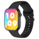 2025 montre intelligente 1.83 ’écran HD Bluetooth appel surveillance de la fréquence cardiaque - Noir / Pour Apple