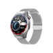 2025 Nouveaux pour Android et ios montre intelligente hommes AMOLED écran GPS - Mesh belt silvery - Montre intelligente