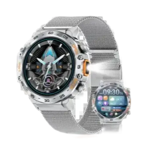 2025 - Sport, lampe de poche LED 360*360Montre intelligente LIGE homme