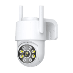 Caméra de surveillance extérieure 8MP 4K Wifi en action, montrant le suivi des mouvements.