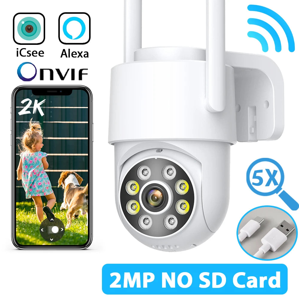 Détails sur la connexion Wi-Fi de 2,4 GHz de la caméra de surveillance extérieure.