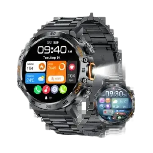 Montre intelligente LIGE 2024 avec écran AMOLED HD 360*360 étanche pour hommes