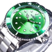 Montre mécanique automatique pour hommes étanche bracelet en acier inoxydable calendrier lumineux montres décontractées