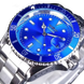 Montre mécanique automatique pour hommes étanche bracelet en acier inoxydable calendrier lumineux montres décontractées
