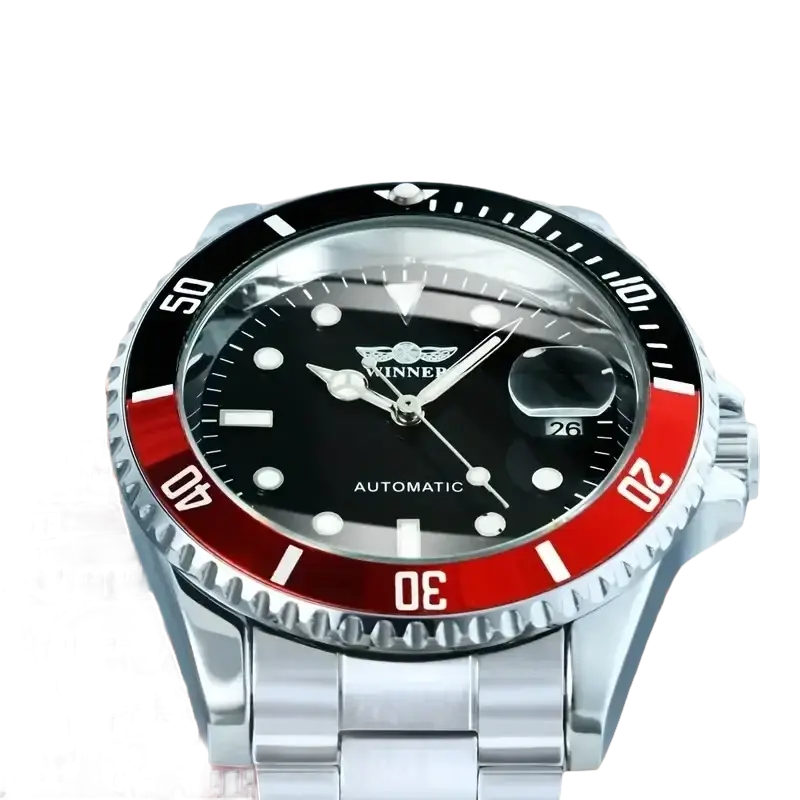 Montre mécanique automatique pour hommes étanche bracelet en acier inoxydable calendrier lumineux montres décontractées