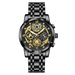POEDAGAR luxe haute qualité homme montre étanche lumineux chronographe Date hommes montre en acier inoxydable Quartz