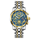POEDAGAR luxe haute qualité homme montre étanche lumineux chronographe Date hommes montre en acier inoxydable Quartz