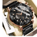 POEDAGAR luxe hommes montre-bracelet Date lumineux étanche Quartz homme horloge chronographe acier inoxydable mode