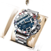 POEDAGAR montre de luxe pour hommes calendrier lumineux étanche homme - Montre à Quartz